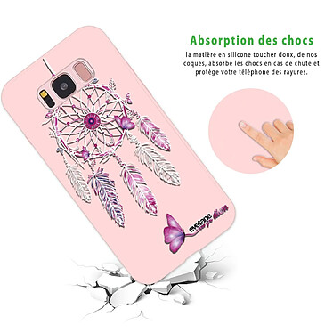 Avis Evetane Coque Samsung Galaxy S8 Silicone Liquide Douce rose pâle Carpe diem