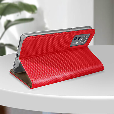 Acheter Avizar Étui pour Xiaomi 12 et 12X avec Clapet Porte-carte Fonction Support  rouge