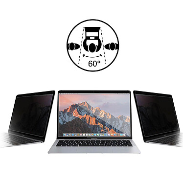 QDOS Film MacBook 12'' Protection Anti-espion OptiGuard  Transparent pas cher