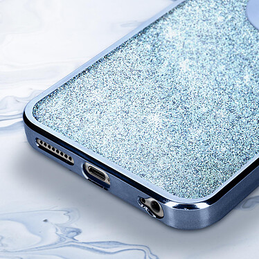 Acheter Avizar Coque pour iPhone 6 Plus et 6s Plus Paillette Amovible Silicone Gel  Bleu