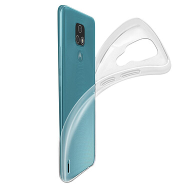 Avizar Coque Motorola E7 Protection Silicone Souple Ultra-Fin Transparent pas cher