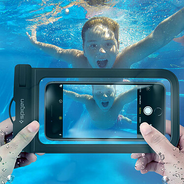 Avis Spigen Pochette pour Smartphone Étanche Protection Waterproof IPX8 A600 Noir