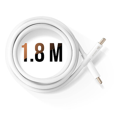 Avis LinQ Câble USB C vers USB C 100W 1.8m pour Ordinateur Portable / MacBook Blanc