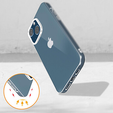 Avizar Coque Apple iPhone 13 Mini Protection Flexible Fine et Légère Transparent pas cher