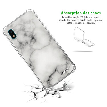 Avis Evetane Coque Samsung Galaxy A10 anti-choc souple angles renforcés transparente Motif Marbre blanc