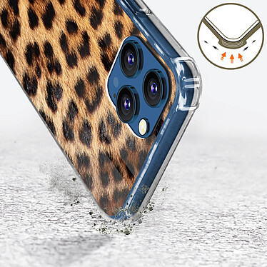 Acheter Guess Coque pour iPhone 12 Pro Max avec Chaine dragonne Motif Léopard  Orange