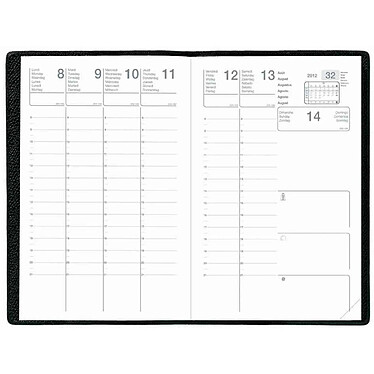 EXDI Agenda Scolaire CALLIOPE 160 x 240 mm Noir x 60