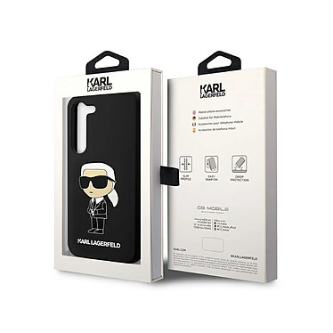 Avis Karl Lagerfeld Coque pour Samsung Galaxy S23 Ikonik NFT Noir