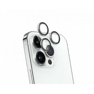 Force Glass Protecteur de caméra pour iPhone 14 Pro/14 Pro Max Original Ultra-résistant Argent