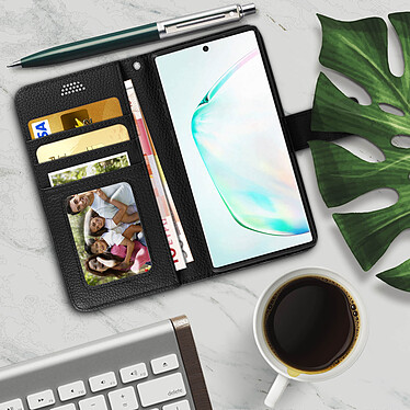 Avis Avizar Etui folio Noir Éco-cuir pour Samsung Galaxy Note 10 Plus