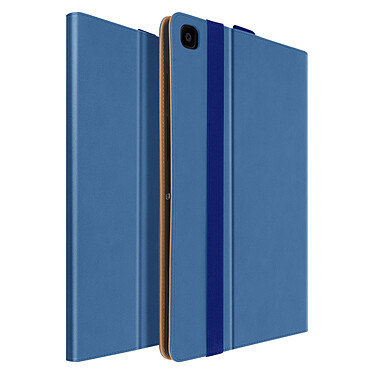 Avizar Housse Galaxy Tab A7 10.4 2020 Cuir Satiné Porte cartes Fonction Support Bleu