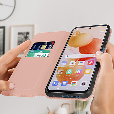 Avis Avizar Housse Xiaomi Redmi Note 11 et 11s Portefeuille Fonction Support Vidéo Rose Gold