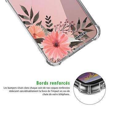 Acheter Evetane Coque Huawei P20 Lite anti-choc souple angles renforcés transparente Motif Fleurs roses