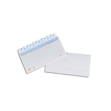 Acheter GPV Boîte de 500 enveloppes blanches DL 110x220 80 g précasées bande de protection