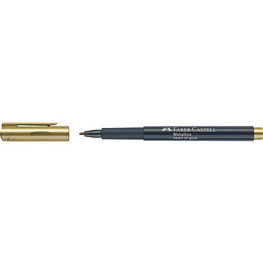 FABER-CASTELL Marqueur Metallics pointe ogive 1,5 mm or x 10