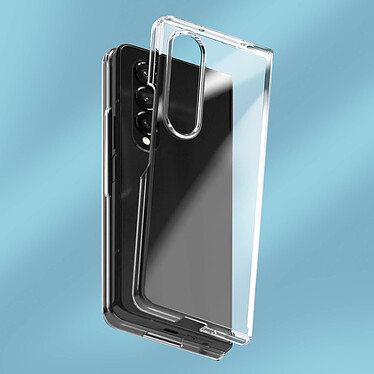 Acheter Avizar Coque pour Galaxy Z Fold 4 Dos Rigide Coins Bumper Cadre Écran Externe  Transparent