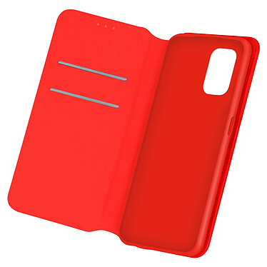 Avizar Housse Xiaomi Redmi Note 10 / Note 10s Porte-cartes Fonction Support Vidéo rouge