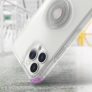 OtterBox Coque  pour iPhone 13 Pro Max avec Poignée PopGrip Otter+ Pop Symmetry Transparent pas cher