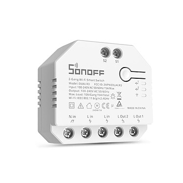 Avis Sonoff - Commutateur intelligent Wifi 2 canaux - SONOFF