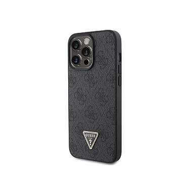 Guess Coque pour Apple iPhone 15 Pro Triangle Strass 4G Noir