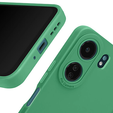 Avizar Coque pour Xiaomi Redmi 13C Silicone Mat Protection Caméra Vert pas cher