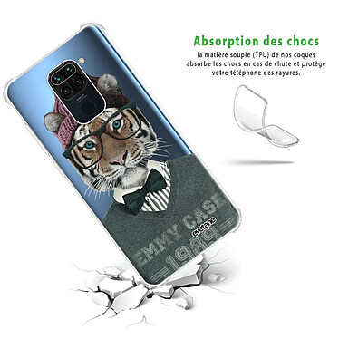 Avis Evetane Coque Xiaomi Redmi Note 9 anti-choc souple angles renforcés transparente Motif Tigre Fashion