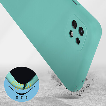 Avis Avizar Coque pour Samsung Galaxy A22 5G Silicone Semi-rigide Finition Soft Touch Fine Turquoise