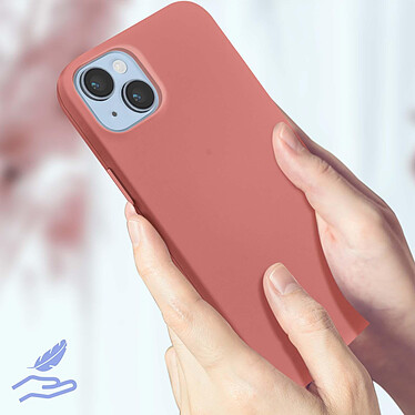 Acheter Avizar Coque pour iPhone 14 Plus Silicone Semi-rigide Finition Soft-touch Fine  rose
