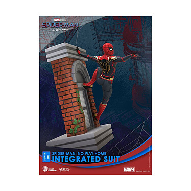 Spider-Man: No Way Home - Diorama D-Stage Spider-Man Integrated Suit 16 cm pas cher