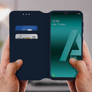 Avis Avizar Etui folio Bleu Nuit Éco-cuir pour Samsung Galaxy A50