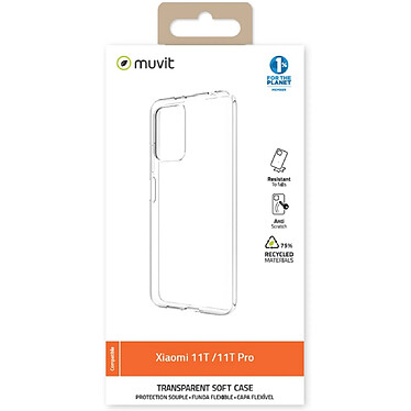 Avis Muvit Coque pour Xiaomi 11T/11T Pro RECYCLETEK Souple Transparent