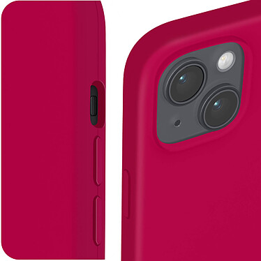 Acheter Avizar Coque pour iPhone 15 Plus Silicone Semi-rigide Finition Douce au Toucher Fine  Fuchsia