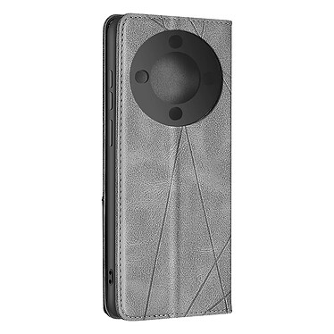 Avizar Étui pour Honor Magic 6 Lite 5G Portefeuille Support Motif prisme Gris