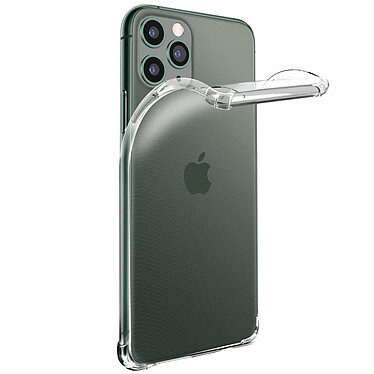 Avizar Coque Apple iPhone 11 Pro Max Silicone Flexible Coins Bumper Transparent pas cher