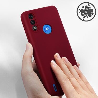 Acheter Avizar Coque Motorola Moto E7i Silicone Semirigide Finition Soft Touch Fine Fuschia