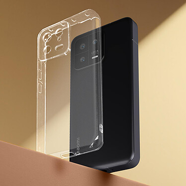 Avizar Coque pour Xiaomi 13 Silicone Gel Souple fine Anti-jaunissement  Transparent pas cher