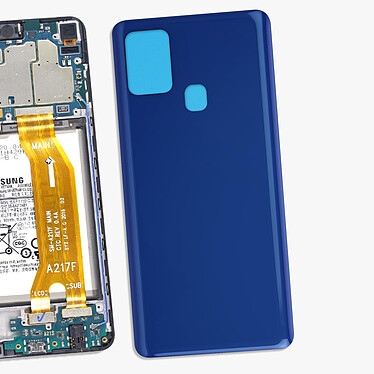 Clappio Cache Batterie pour Samsung Galaxy A21s de Remplacement  Bleu pas cher