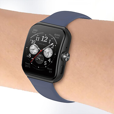 Avis Avizar Bracelet pour Oppo Watch 3 Pro Silicone Soft-Touch Sange à Trous  bleu