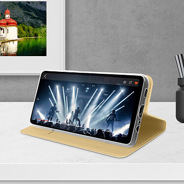 Avis Dux Ducis Housse pour Samsung Galaxy A52 et A52s Étui Porte-carte Fonction Support Vidéo doré