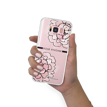 LaCoqueFrançaise Coque Samsung Galaxy S8 Plus 360 intégrale transparente Motif Rose Pivoine Tendance pas cher