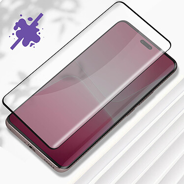 Acheter Avizar Verre Trempé pour Xiaomi 13 Lite Dureté 9H Anti-rayures Transparent Bords incurvés noir