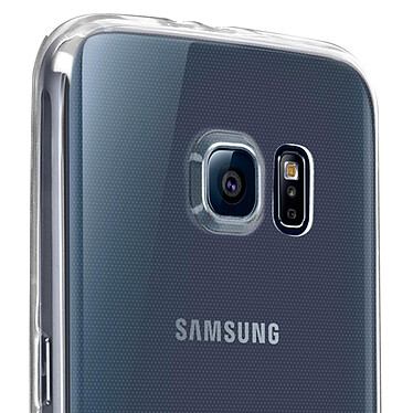 Avizar Coque Arrière + Film Verre Trempé Transparent Samsung Galaxy S6 pas cher