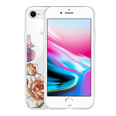 Avis LaCoqueFrançaise Coque iPhone 7/8/ iPhone SE 2020 360 intégrale transparente Motif Amour en fleurs Tendance