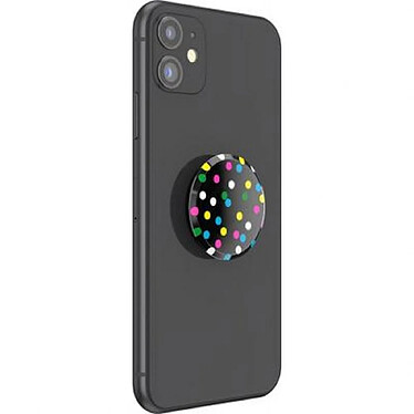 Avis PopSockets Pop Grip pour Smartphones Premium au Design Points Disco Noir transparent