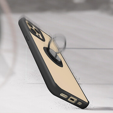 Acheter Avizar Coque Apple iPhone 13 Pro Bi-matière Bague Métallique Support noir