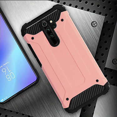 Acheter Avizar Coque Xiaomi Redmi Note 8 Pro Protection Bi-matière Antichutes (1,80m) rose gold