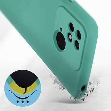 Avis Avizar Coque pour Xiaomi Redmi 10C Silicone Semi-rigide Finition Soft-touch Fine turquoise
