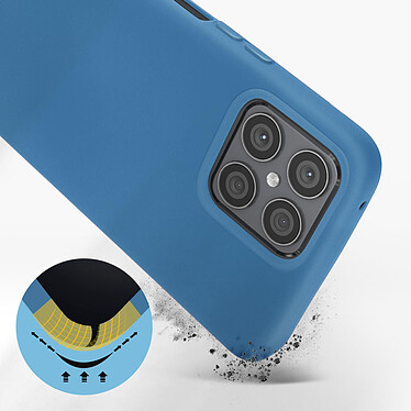 Avis Avizar Coque pour Honor X8 Silicone Semi-rigide Finition Soft-touch Fine  Bleu