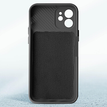 Acheter Avizar Coque pour iPhone 12 Silicone Souple Cache Caméra Coulissant  noir
