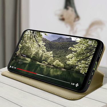 Acheter Avizar Housse pour Samsung A14 5G et 4G Clapet Porte-carte Support Vidéo  or